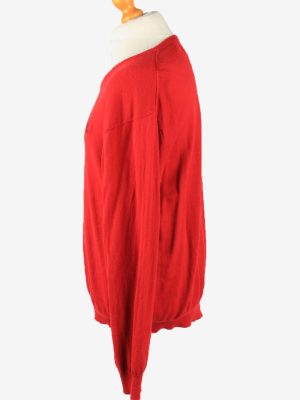 Chaps V Neck Jumper Pullover Vintage Mens L Red -IL2380-152488