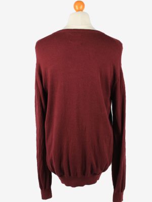 Chaps V Neck Jumper Pullover Vintage Mens L Plum -IL2383-152501