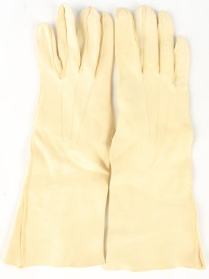 Dress Gloves Vintage Womens 6" Beige -G437-0