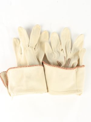 Dress Gloves Vintage Womens 6" Beige -G439-151814