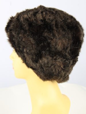 Russian Fur Cossack Hat Vintage Womens Dark Brown -HAT1834-151651