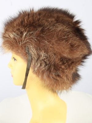 Russian Fur Ushanka Hat Vintage Womens Brown -HAT1841-151679