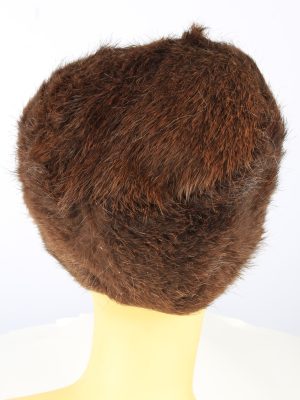 Russian Fur Cossack Hat Vintage Womens 1990s Brown -HAT1765-151137
