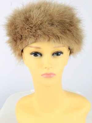 Russian Fur Cossack Hat Vintage Womens 1990s Brown -HAT1767-0