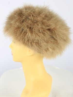 Russian Fur Cossack Hat Vintage Womens 1990s Brown -HAT1767-151144