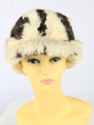 Russian Fur Cossack Hat Vintage Womens 1990s White -HAT1772-0