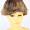 Russian Fur Cossack Hat Vintage Womens 1990s Brown -HAT1713-0