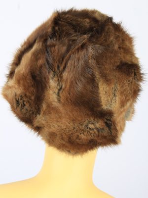 Russian Fur Cossack Hat Vintage Womens 1980s Brown -HAT1677-150545