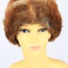 Russian Fur Cossack Hat Vintage Womens 1980s Brown -HAT1678-0