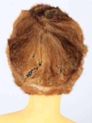 Russian Fur Cossack Hat Vintage Womens 1980s Brown -HAT1678-150549
