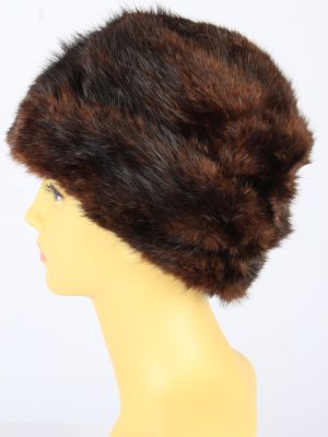 Russian Fur Cossack Hat Vintage Womens 1980s Brown -HAT1685-150576