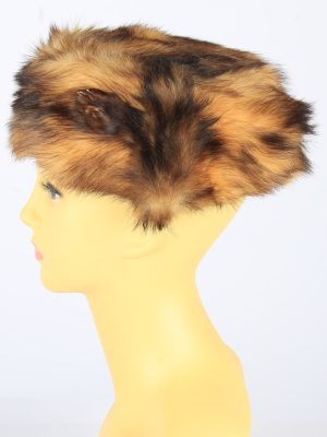 Russian Fur Cossack Hat Vintage Womens 1980s Brown -HAT1686-150580