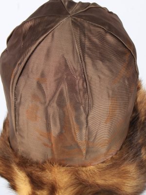 Russian Fur Cossack Hat Vintage Womens 1980s Brown -HAT1687-150586