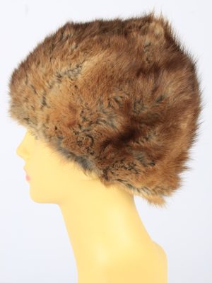 Russian Fur Cossack Hat Vintage Womens 1980s Brown -HAT1689-150592