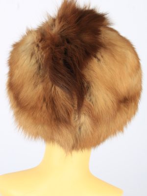 Russian Fur Cossack Hat Vintage Womens 1980s Brown -HAT1698-150629