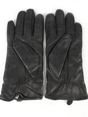 Genuine Leather Gloves Lined Vintage Womens 7.5 Brown -G453-151992