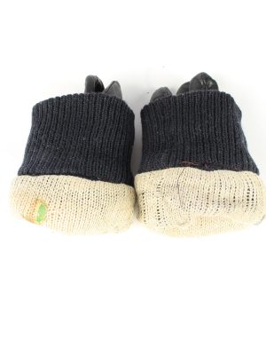 Leather Motorcycle Gloves Lined Vintage Mens 8" Black -G415-151742