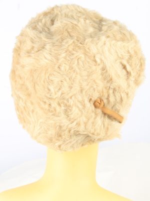 Furry Lined Hat Vintage Womens Light Brown -HAT1891-152079