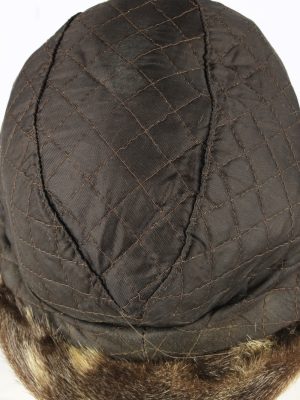 Leopard Pattern Furry Hat Vintage Womens Brown -HAT1894-152092