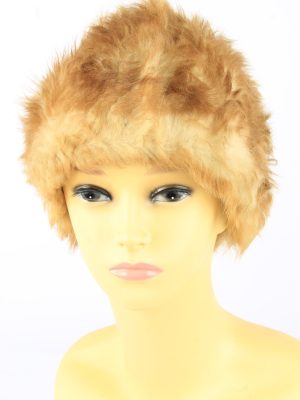 Russian Fur Cossack Hat Vintage 1990s Womens Brown -HAT1942-0