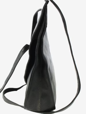 Leather Shoulder Bag Womens Vintage 1990s Black -BG1201-154663