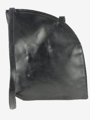 Leather Shoulder Bag Womens Vintage 1990s Black -BG1201-154664