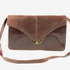 Leather Mini Shoulder Bag Womens Vintage 1990s Brown -BG1204-0