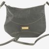 Leather Mini Shoulder Bag Womens Vintage 1990s Grey -BG1227-0