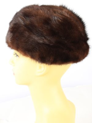 Russian Fur Cossack Hat Vintage Womens 1980s Brown -HAT1855-151844
