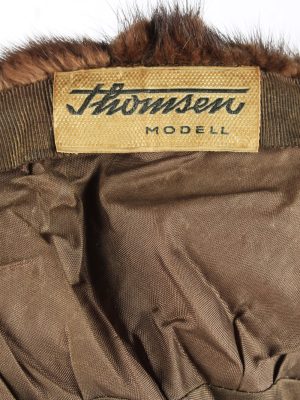 Russian Fur Cossack Hat Vintage Womens 1980s Brown -HAT1855-151846