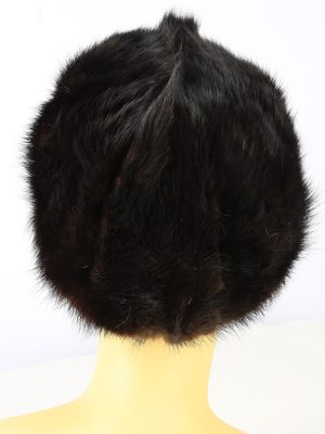 Russian Fur Cossack Hat Vintage Womens 1980s Dark Brown -HAT1859-151861
