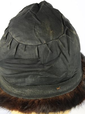 Russian Fur Cossack Hat Vintage Womens 1980s Dark Brown -HAT1859-151862