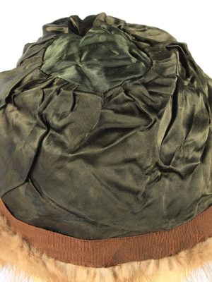 Russian Fur Cossack Hat Vintage Womens 1980s Brown -HAT1865-151886