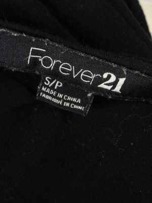 Sequined Beaded Top Blouse Vintage Womens 80s S Black & Silver -LB348-150313