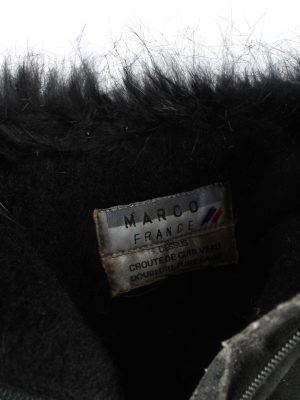 Marco Leather Zipped Boots Vintage Womens Black -S839-154441