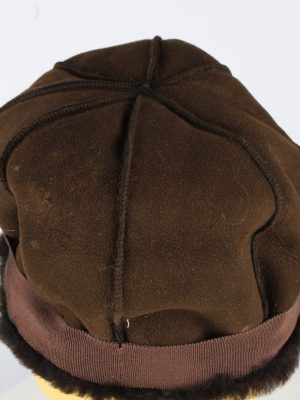 Winter Furry Cap Hat Vintage Womens 1990s Brown -HAT1742-150926