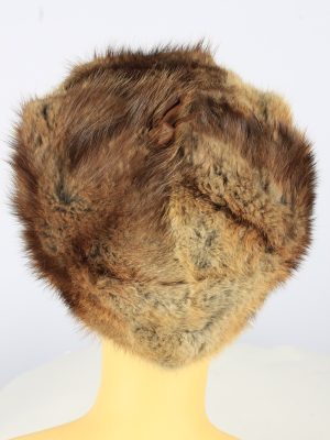 Russian Fur Cossack Hat Vintage Womens 1990s Brown -HAT1746-150941