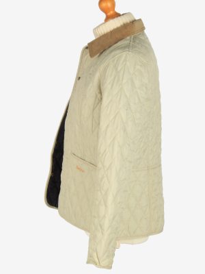 Womens Barbour Quilted Jacket Vintage Size L Beige C2407-157404