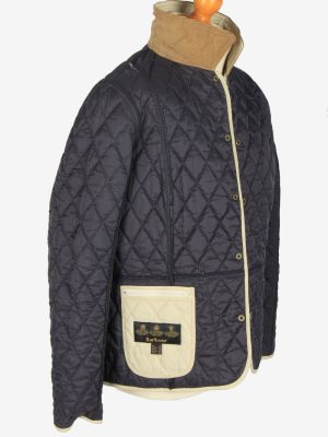 Womens Barbour Quilted Jacket Vintage Size L Beige C2407-157406