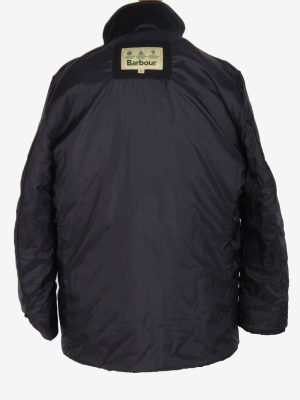 Mens Barbour Devon Quilt Jacket Vintage Size M Black C2425-157496
