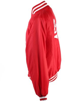 Baseball Jacket USA College Satin Bomber Vintage Size XL Red C1754-156351
