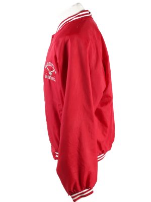 Baseball Jacket USA College Satin Bomber Vintage Size XL Red C1755-156355