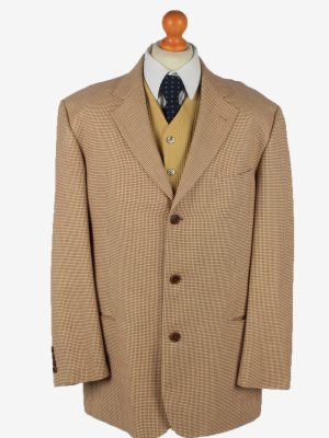 Hugo Boss Blazer Jacket Mens Cashmere Vintage Size XL Beige -HT2911-0