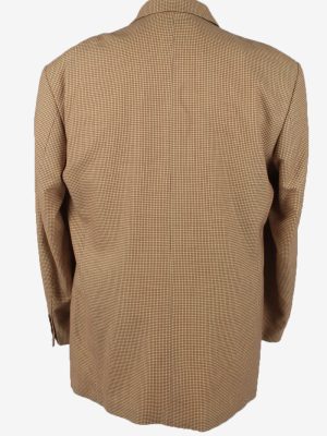 Hugo Boss Blazer Jacket Mens Cashmere Vintage Size XL Beige -HT2911-155496