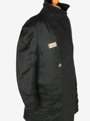 Mens Pea Coat Classic Vintage Size L Dark Grey C2344-157085