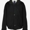 Pierra Cardin Wool Classic Jacket Vintage Size L Black C2360-0