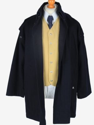 Mens Overcoat Yachting Classic Vintage Size XL Navy C2361-157167