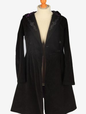 Womens Coat Halloween Designer Vintage Size S Black C2342-157075