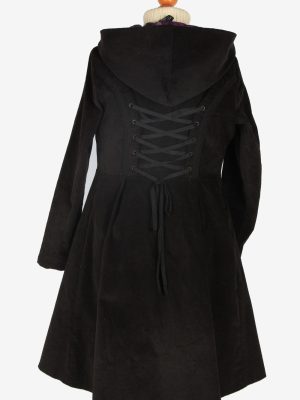 Womens Coat Halloween Designer Vintage Size S Black C2342-157077