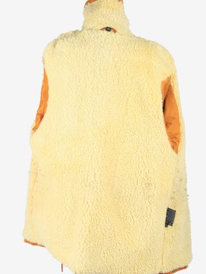 Womens Real Suede Coat Shearling Vintage Size XL Coffee C2637-159523